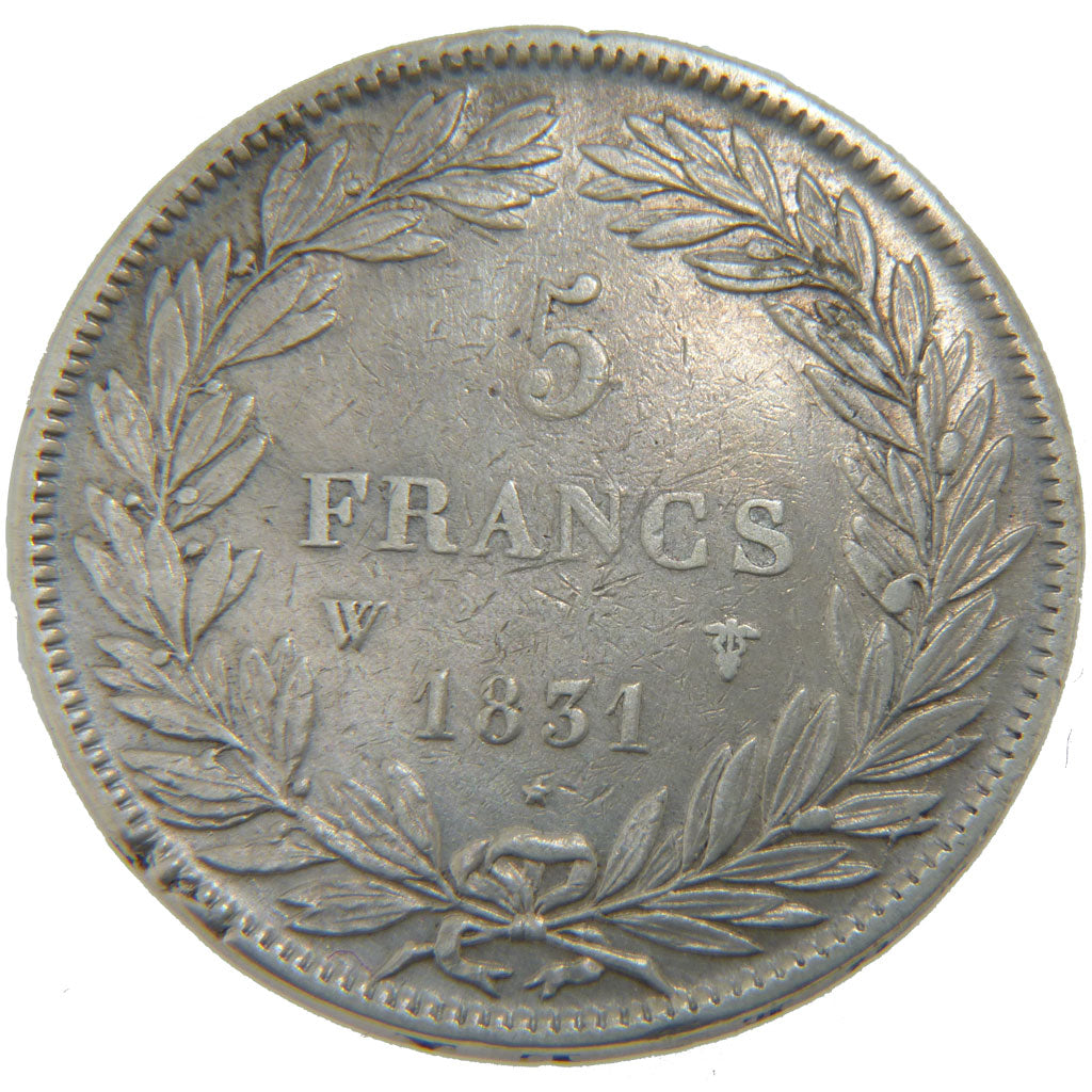 Louis Philippe Ier, 5 Francs Tête Nue