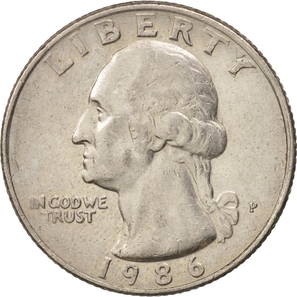 Münze, Vereinigte Staaten, Washington Quarter, Quarter, 1986, U.S. Mint