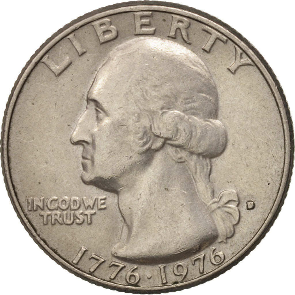 Coin, United States, Washington Quarter, Quarter, 1976, U.S. Mint, Denver