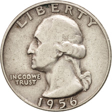 United States, Washington Quarter, 1956, Denver, EF(40-45), KM:164