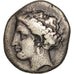 Coin, Euboia, Drachm, EF(40-45), Silver, BMC:38