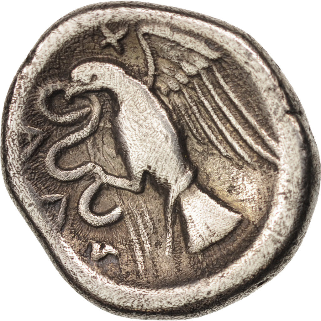 Moneta, Euboia, Drachm, BB, Argento, BMC:38