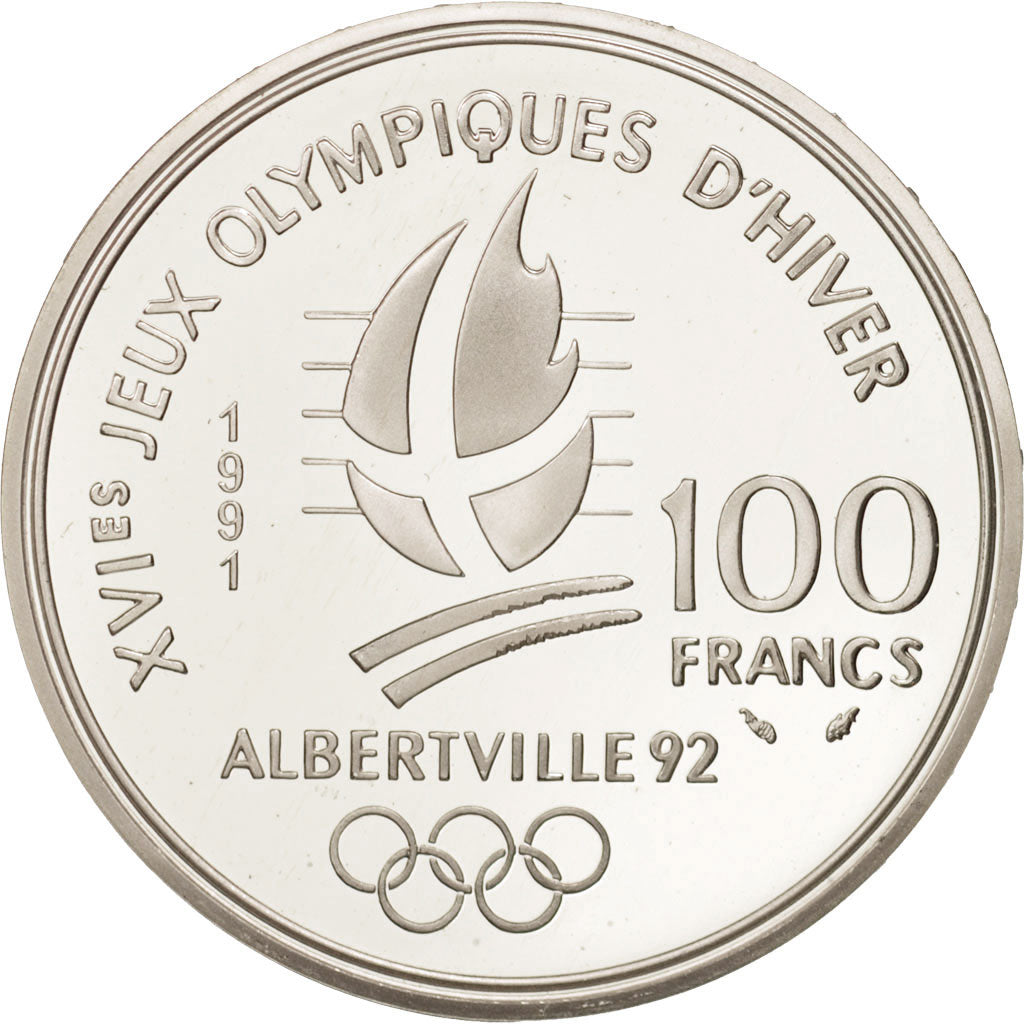 Coin, France, 100 Francs, 1991, MS(65-70), Silver, KM:993