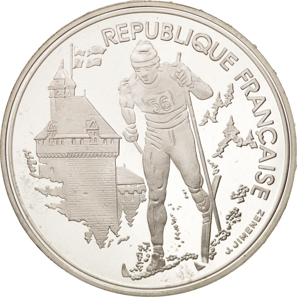 Moneda, Francia, 100 Francs, 1991, FDC, Plata, KM:994