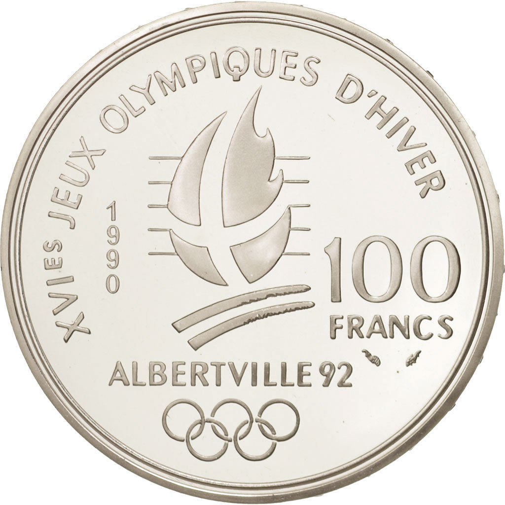 Moneta, Francia, 100 Francs, 1990, FDC, Argento, KM:980