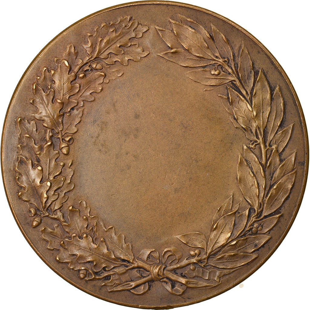 Frankreich, Medaille, Art Nouveau, Fleurs, Henri Naudé, VZ, Bronze