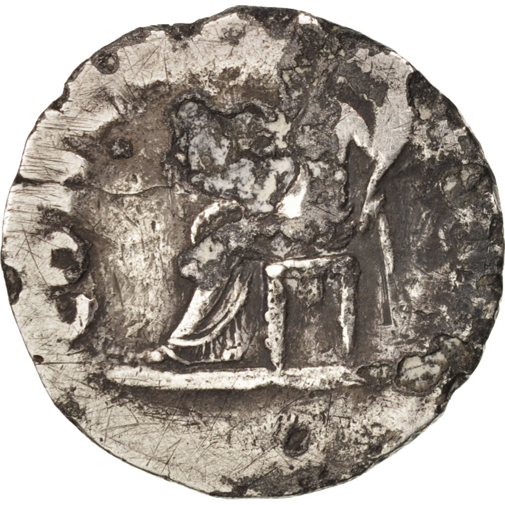 Vitellius, Denarius, Rome, F(12-15), Silver, RIC:73 var