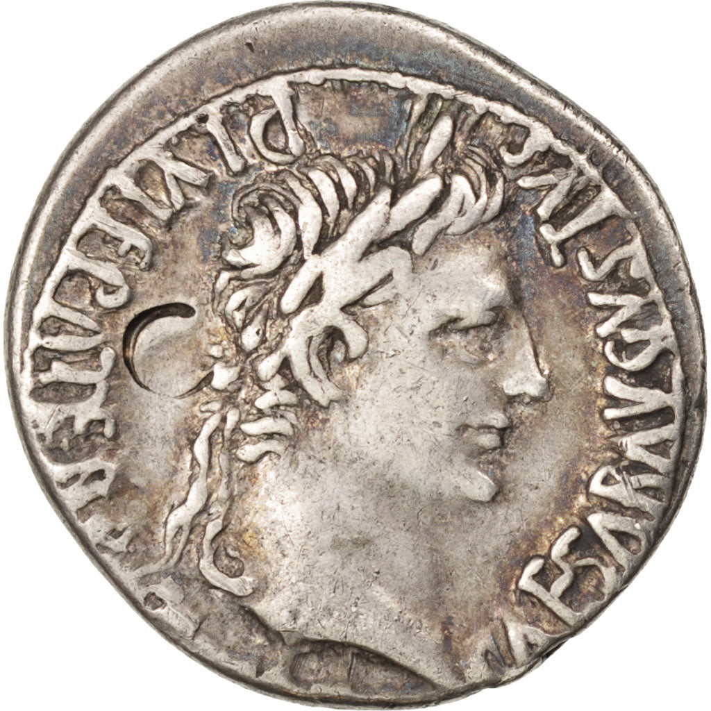 Augustus, Denarius, Lyons, EF(40-45), Silver, RIC:207