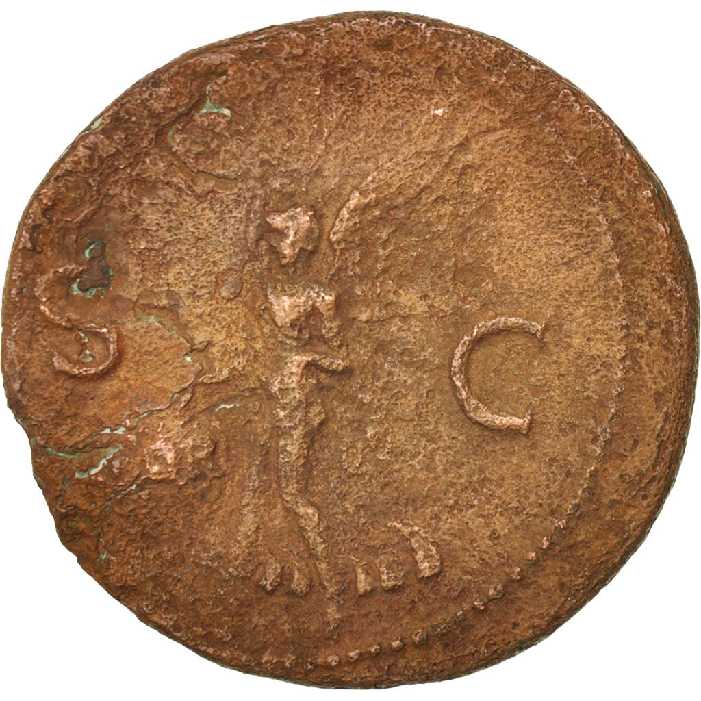 Moneta, Nero, As, Lyon - Lugdunum, EF(40-45), Bronze, RIC:477
