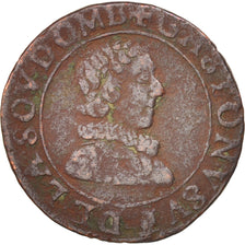 Monnaie, FRENCH STATES, DOMBES, Gaston d'Orléans, Double Tournois, 1629