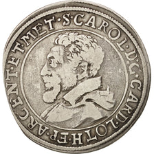 FRENCH STATES, ALSACE, Charles II, Teston, VF(30-35), Silver, Boudeau:1322