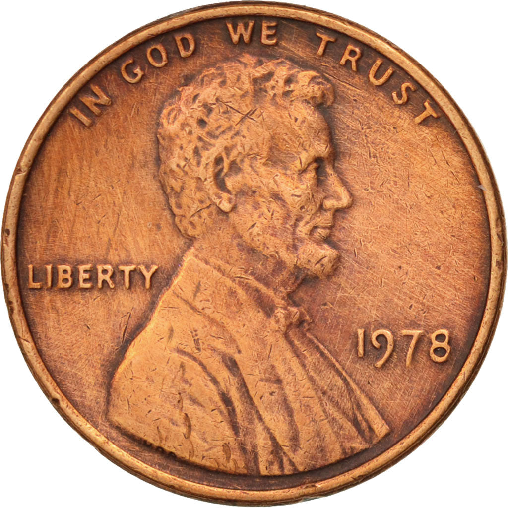 Coin, United States, Lincoln Cent, Cent, 1978, U.S. Mint, Philadelphia