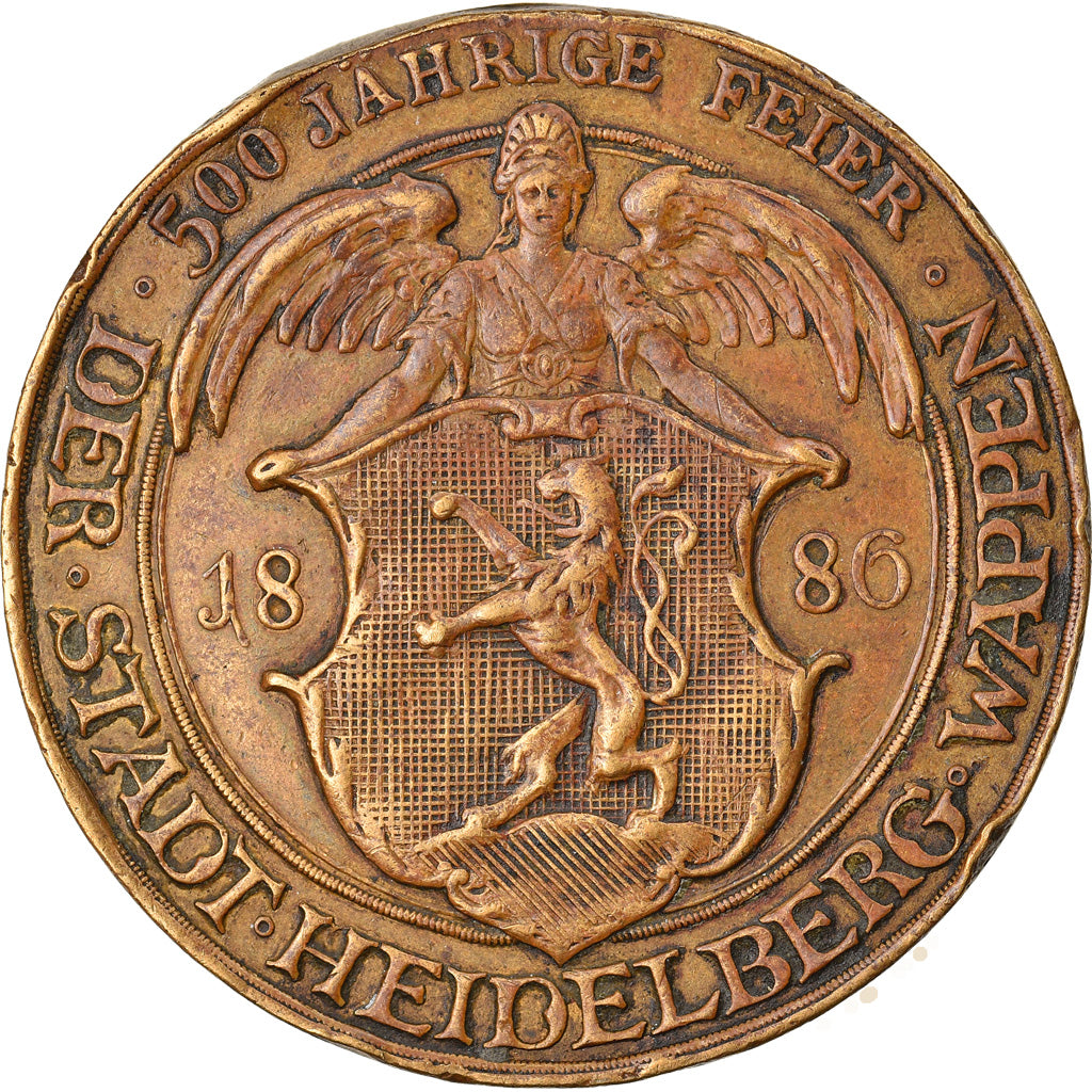 Germany, Medal, 500 Jahrige Feier, Der Stadt Heidelberg Wappen, 1886, EF(40-45)