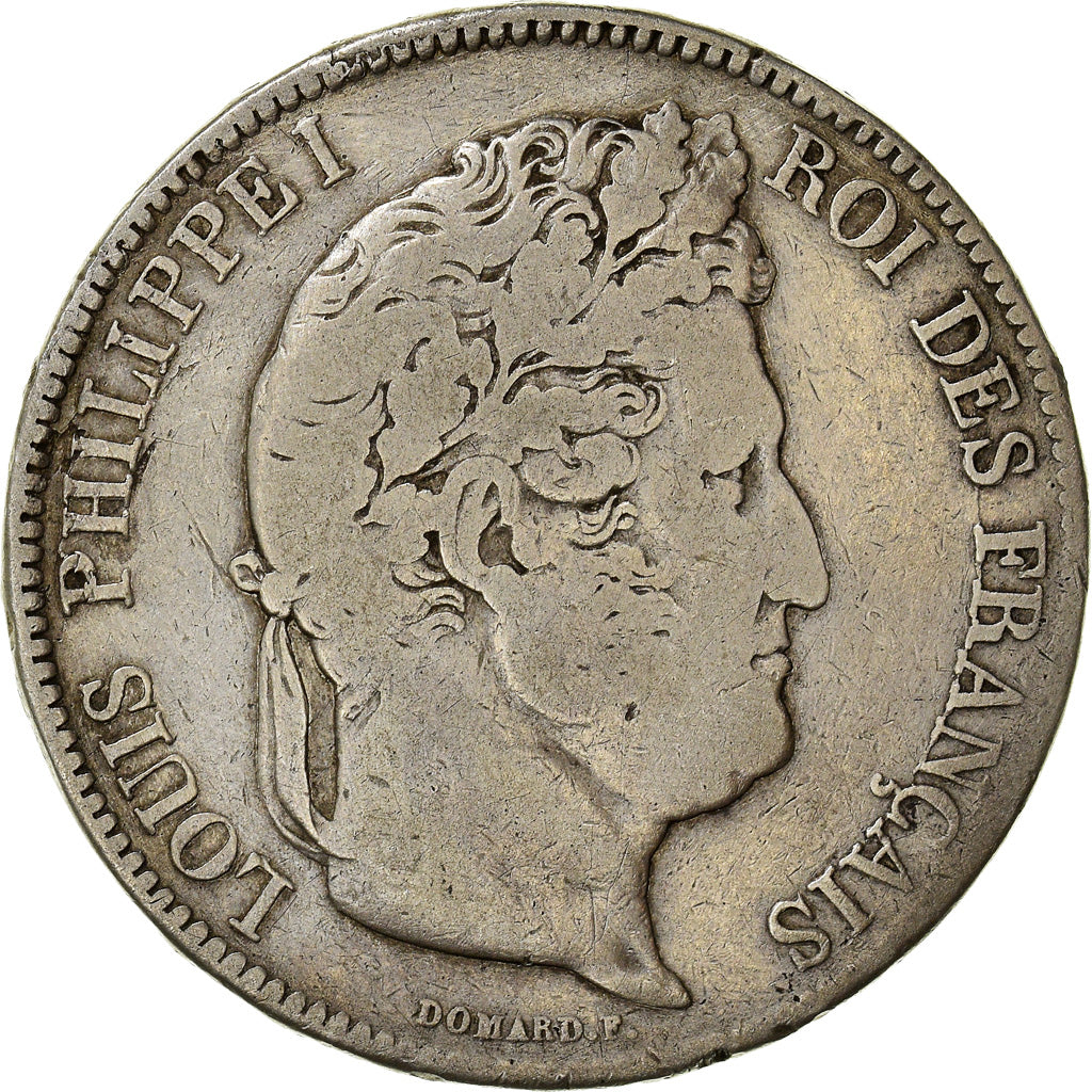 Coin, France, Louis-Philippe, 5 Francs, 1833, La Rochelle, VF(20-25), Silver