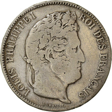 Coin, France, Louis-Philippe, 5 Francs, 1833, La Rochelle, VF(20-25), Silver