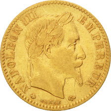 France, Napoleon III, 10 Francs, 1864, Paris, EF(40-45), Gold, KM:800.1