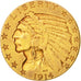 United States, Indian Head, $5, 1914, Philadelphia, AU(50-53), KM:129