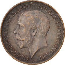 Great Britain, George V, Farthing, 1912, AU(50-53), Bronze, KM:808.1