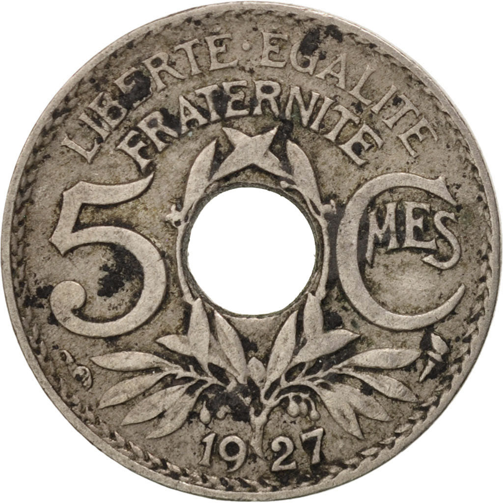 Coin, France, Lindauer, 5 Centimes, 1927, VF(30-35), Copper-nickel, KM:875