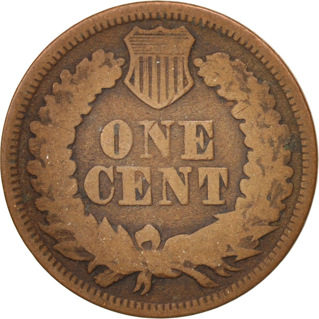 Coin, United States, Indian Head Cent, Cent, 1865, U.S. Mint, Philadelphia