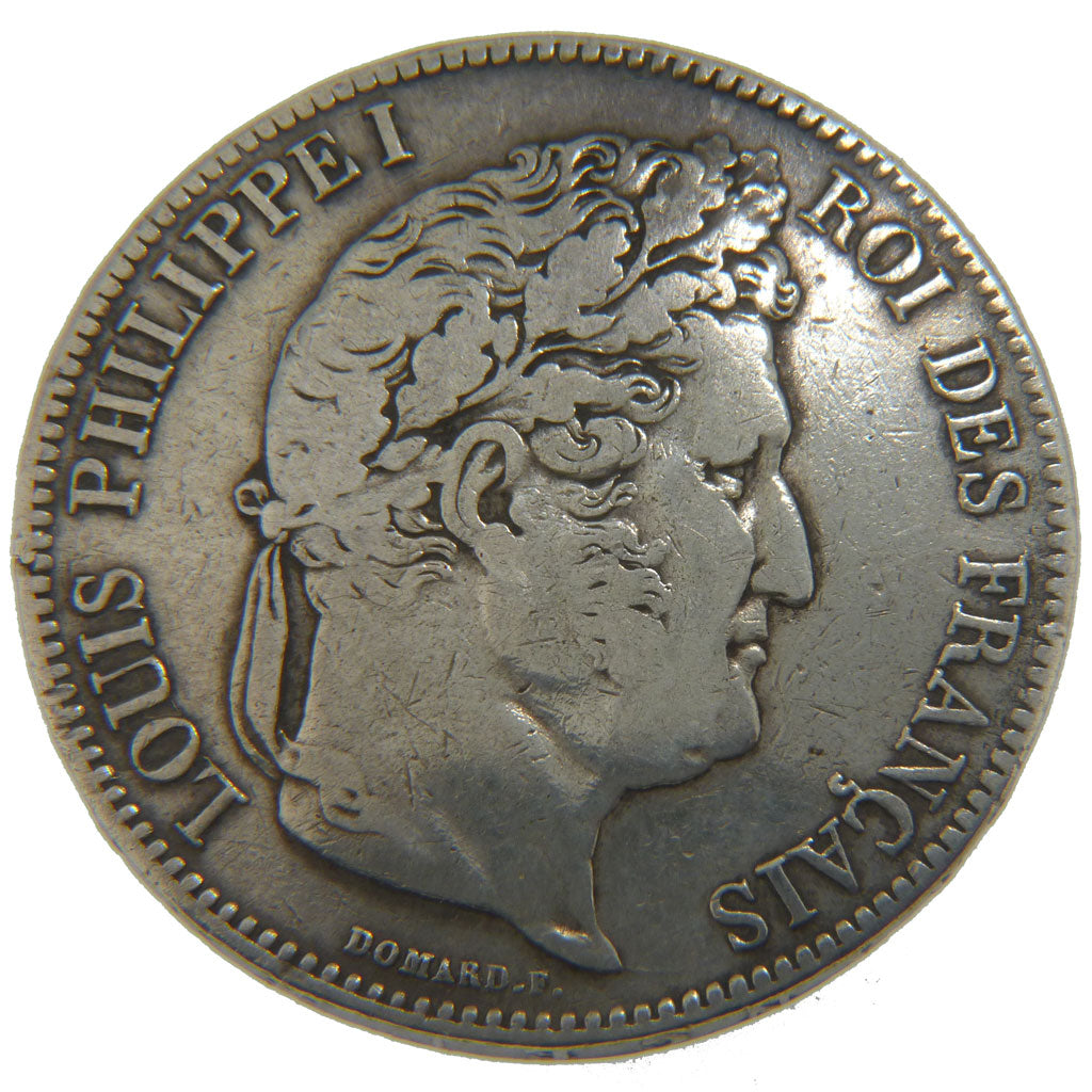 FRANCE, Louis-Philippe, 5 Francs, 1834, La Rochelle, KM #749.5, EF(40-45),...