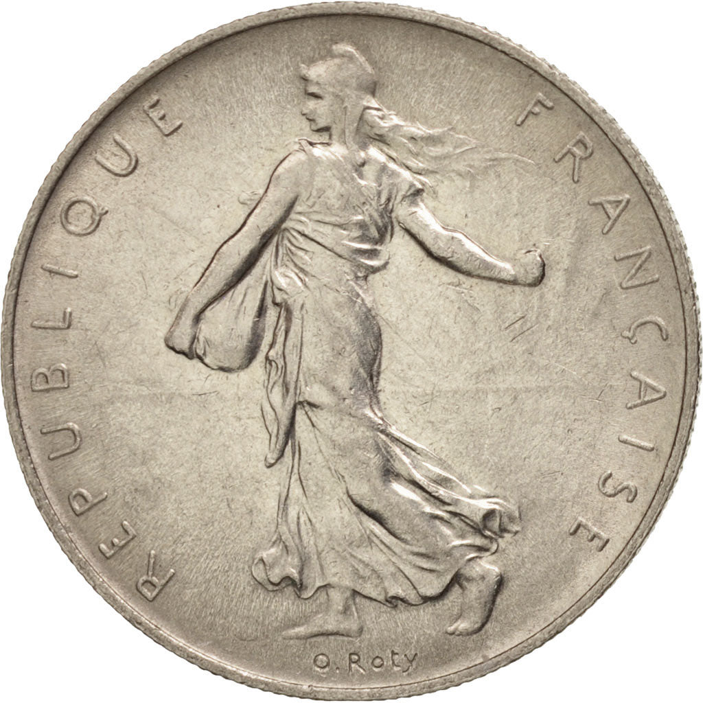 France, Semeuse, Franc, 1960, Paris, AU(55-58), Nickel, KM:925.1, Gadoury:474