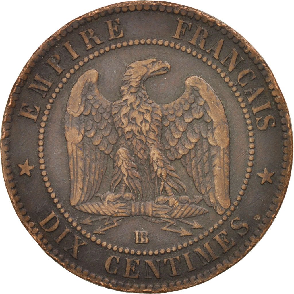 Coin, France, Napoleon III, Napoléon III, 10 Centimes, 1863, Strasbourg