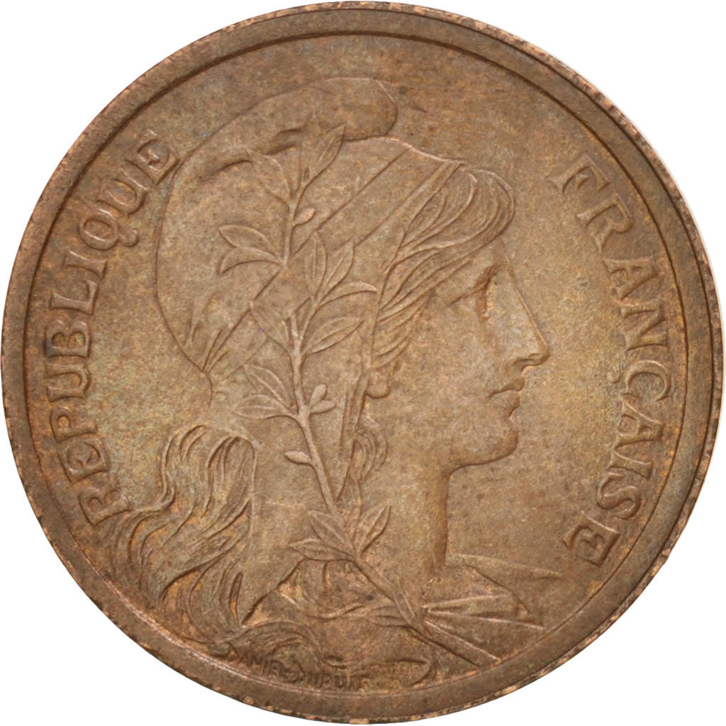 France, Dupuis, 2 Centimes, 1911, Paris, TTB+, Bronze, KM:841, Gadoury:107
