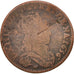 France, Louis XIV, Liard de France, 1656, Limoges, F(12-15), KM:192.9