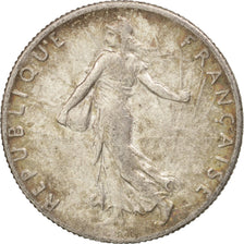 Coin, France, Semeuse, 50 Centimes, 1918, Paris, AU(50-53), Silver, KM:854