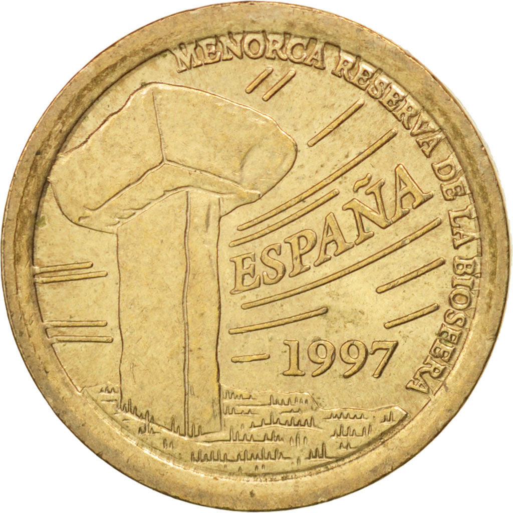 Coin, Spain, Juan Carlos I, 5 Pesetas, 1997, Madrid, MS(60-62), Aluminum-Bronze