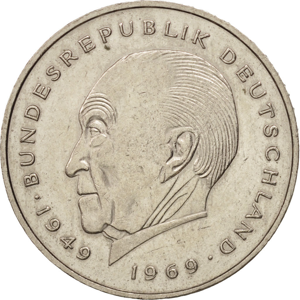 GERMANY - FEDERAL REPUBLIC, 2 Mark, 1981, Hambourg, AU(50-53), KM:124