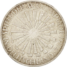 Moneda, ALEMANIA - REPÚBLICA FEDERAL, 10 Mark, 1972, Hambourg, MBC+, Plata