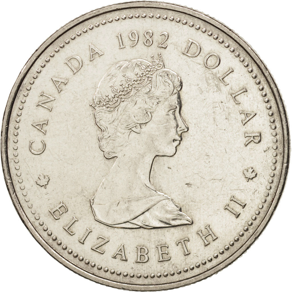 Canada, Elizabeth II, Dollar, 1982, Ottawa, AU(55-58), Nickel, KM:134
