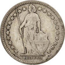 Switzerland, 1/2 Franc, 1916, Bern, VF(20-25), Silver, KM:23