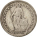 Switzerland, 1/2 Franc, 1916, Bern, VF(20-25), Silver, KM:23