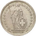 Switzerland, 2 Francs, 1958, Bern, AU(55-58), Silver, KM:21