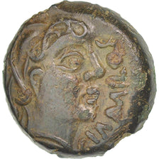 Senones, Bronze GIAMILOS à l'oiseau, ca. 60-40 BC, Bronce, EBC, Delestrée:2631