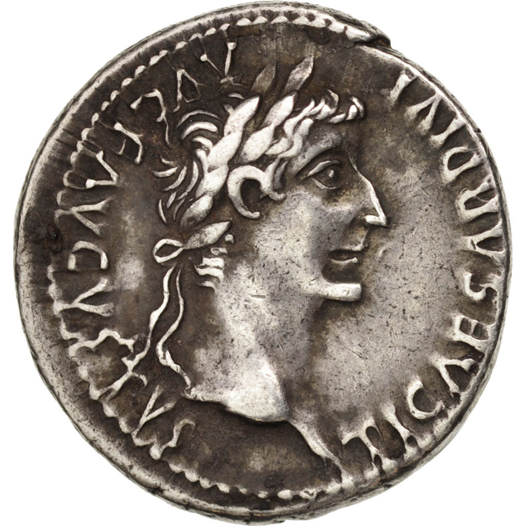 Tiberius, Denarius, Lyons, AU(50-53), Silver, RIC:30