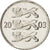 Moneda, Estonia, 20 Senti, 2003, no mint, FDC, Níquel chapado en acero, KM:23a
