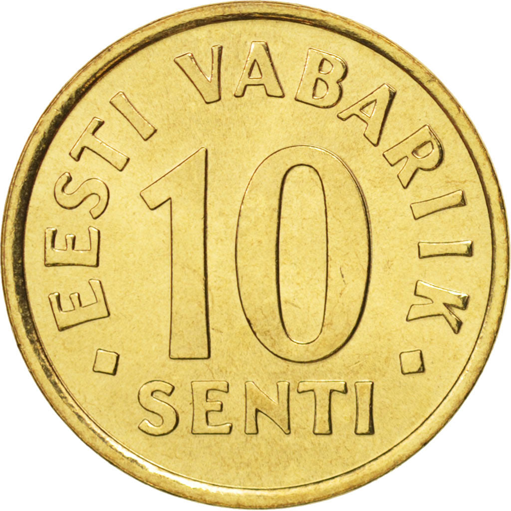 Moneta, Estonia, 10 Senti, 2002, no mint, FDC, Alluminio-bronzo, KM:22