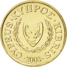 Coin, Cyprus, Cent, 2003, MS(65-70), Nickel-brass, KM:53.3