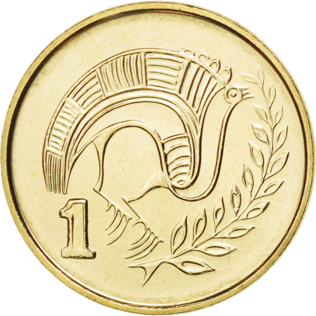 Coin, Cyprus, Cent, 2003, MS(65-70), Nickel-brass, KM:53.3