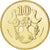 Coin, Cyprus, 10 Cents, 2004, MS(65-70), Nickel-brass, KM:56.3
