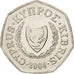 Cyprus, 50 Cents, 2004, MS(65-70), Copper-nickel, KM:66
