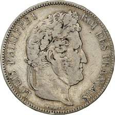 Monnaie, France, Louis-Philippe, 5 Francs, 1837, Bordeaux, TB+, Argent