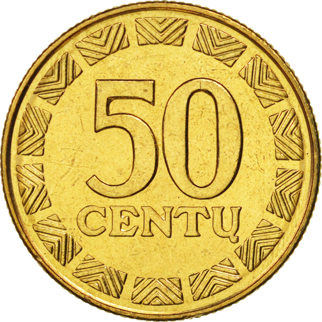 Coin, Lithuania, 50 Centu, 1991, MS(64), Nickel-brass, KM:108