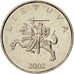 Coin, Lithuania, Litas, 2002, MS(65-70), Copper-nickel, KM:111