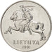Lithuania, 2 Centai, 1991, MS(64), Aluminum, KM:86