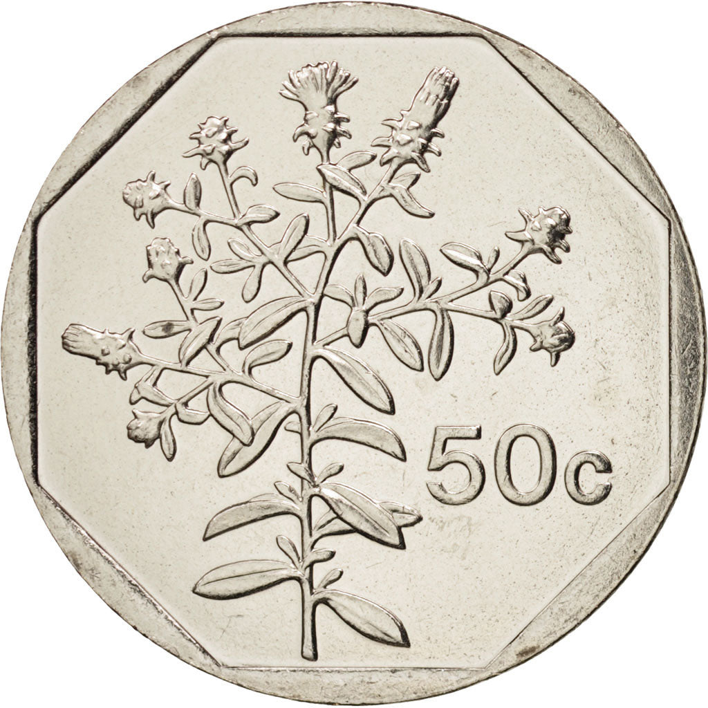 Coin, Malta, 50 Cents, 2006, MS(65-70), Copper-nickel, KM:98